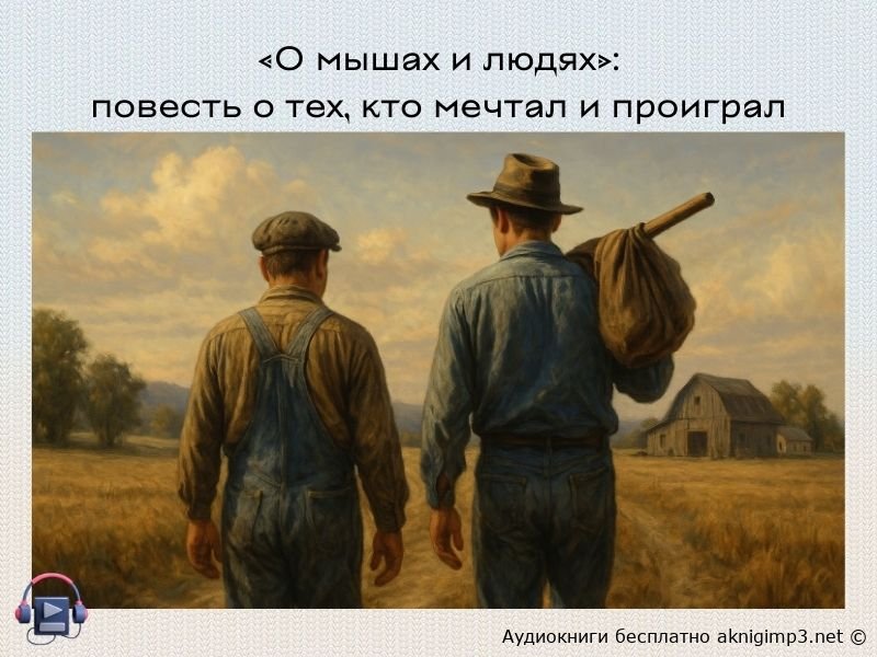 о мышах и людях аудиокнига слушать онлайн