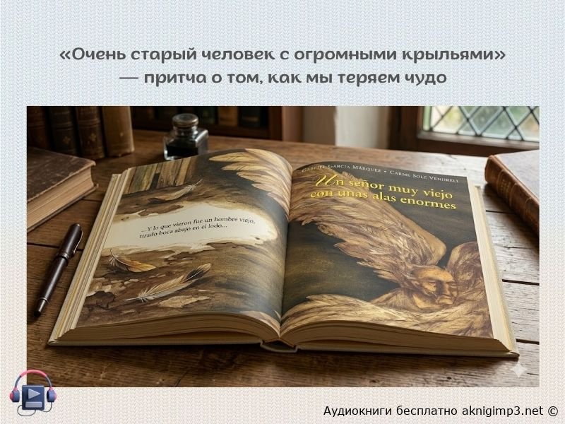 Очень старый человек с огромными крыльями слушать онлайн
